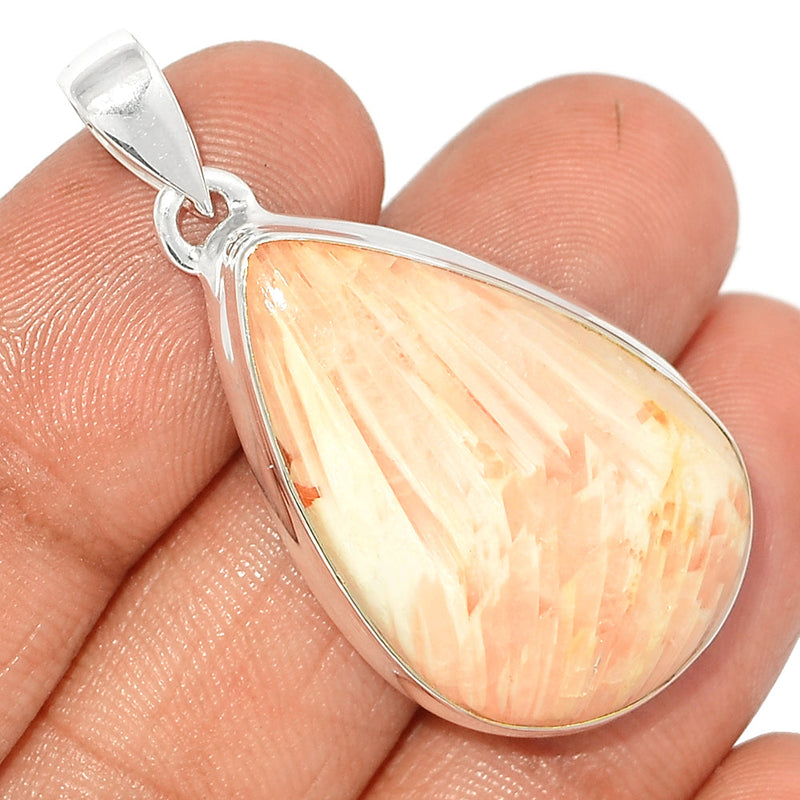 1.7" Orange Scolecite Pendants - OSCP474