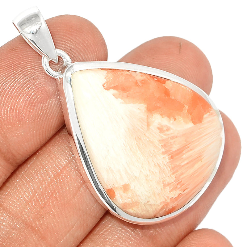 1.7" Orange Scolecite Pendants - OSCP477