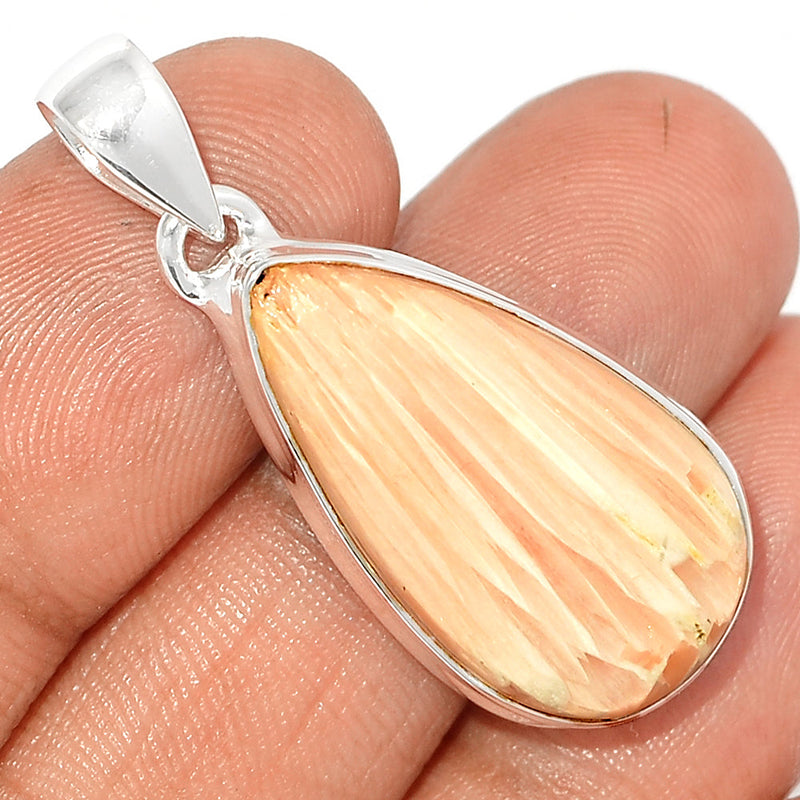 1.5" Orange Scolecite Pendants - OSCP487