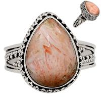 Orange Scolesite Ring-OSCR270