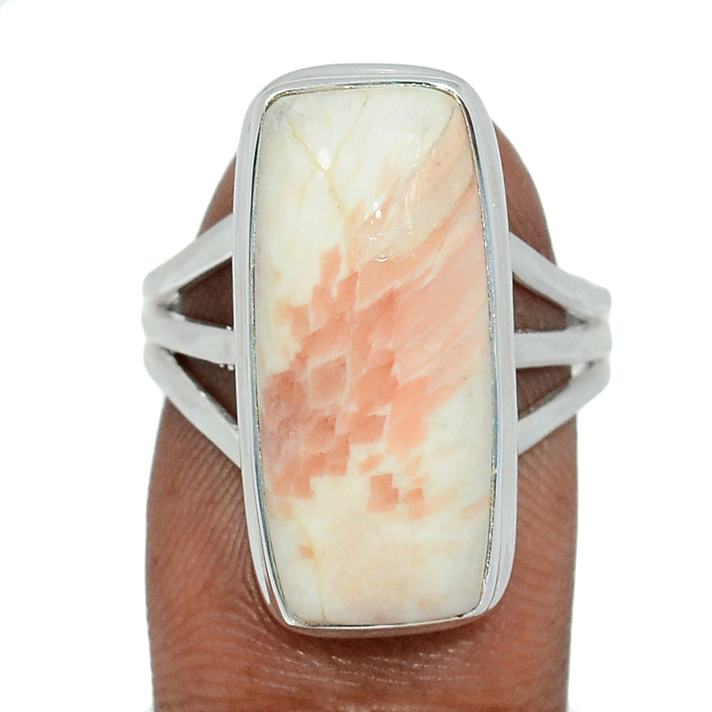 Orange Scolecite Ring - OSCR407