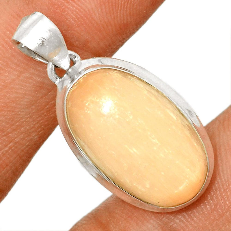 1.2" Orange Selenite Pendants - OSNP92