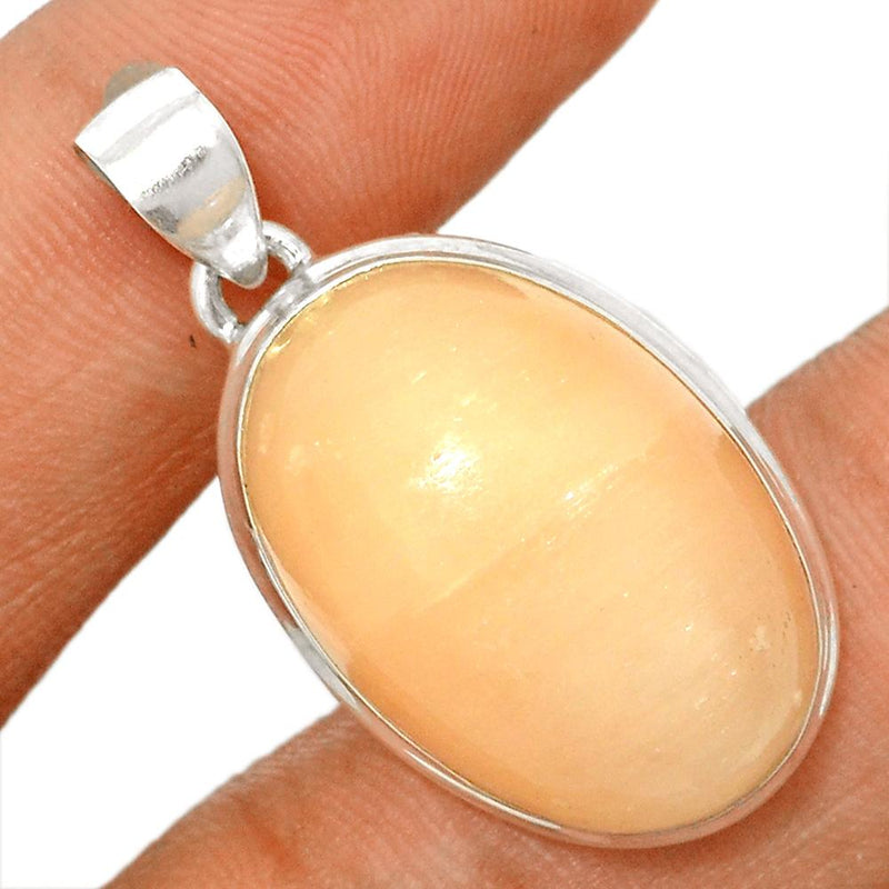 1.3" Orange Selenite Pendants - OSNP97