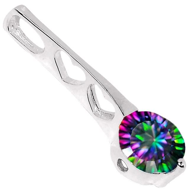 1.1" Mystic Topaz Silver Pendants - P1281MT