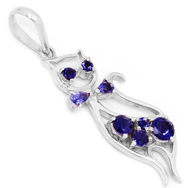 2" Iolite Silver Pendants - P1292I