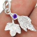 1.1" Amethyst Pendants - P1302A