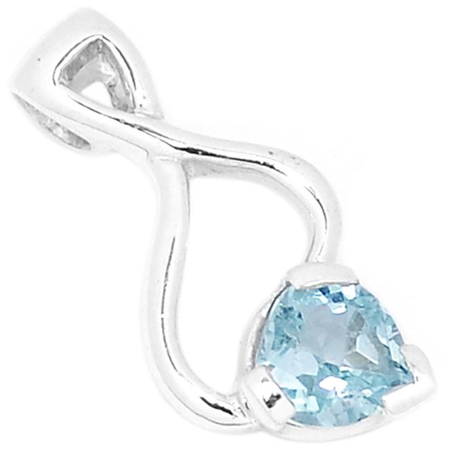 0.7" Blue Topaz Pendants - P1304BT