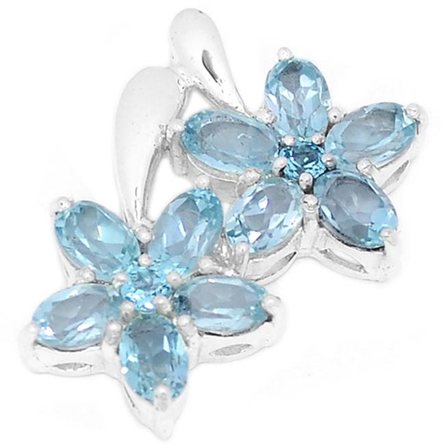 1" Blue Topaz Pendants - P1306BT