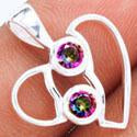 0.7" Mystic Topaz Pendants - P1315MT