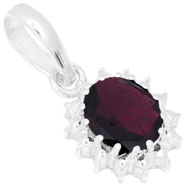 0.8" Garnet Pendants - P1316G