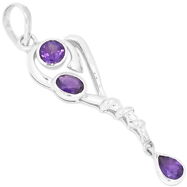 2.3" Amethyst Pendants - P1318A