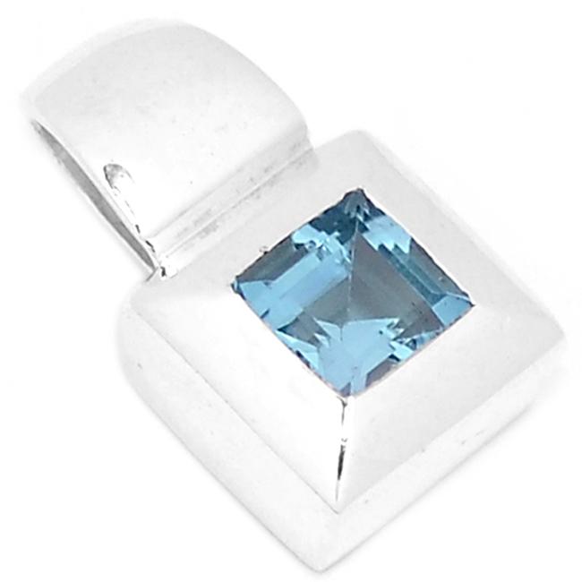 0.6" Blue Topaz Pendants - P1330BT