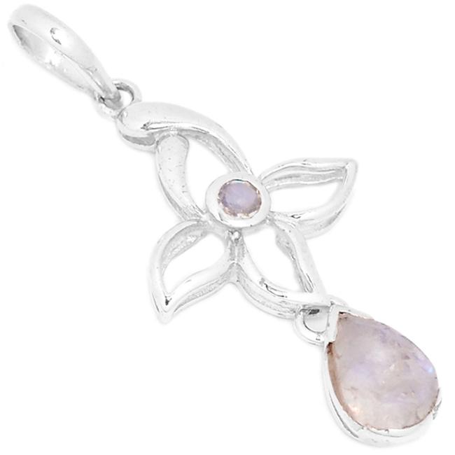 2.1" Rainbow Moonstone Pendants - P1332M