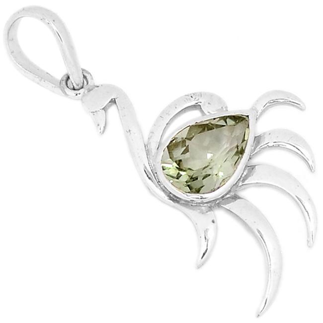 1.6" Green Amethyst Pendants - P1337GA