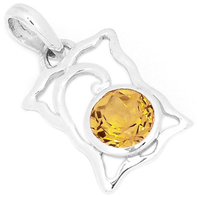 1.1" Citrine Pendants - P1348C