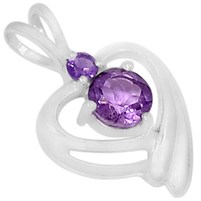 0.8" Amethyst Pendants - P1357A