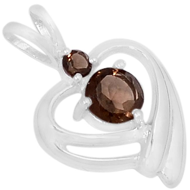 0.8" Smokey Quartz Pendants - P1357S