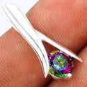 0.8" Mystic Topaz Pendants - P1358MT