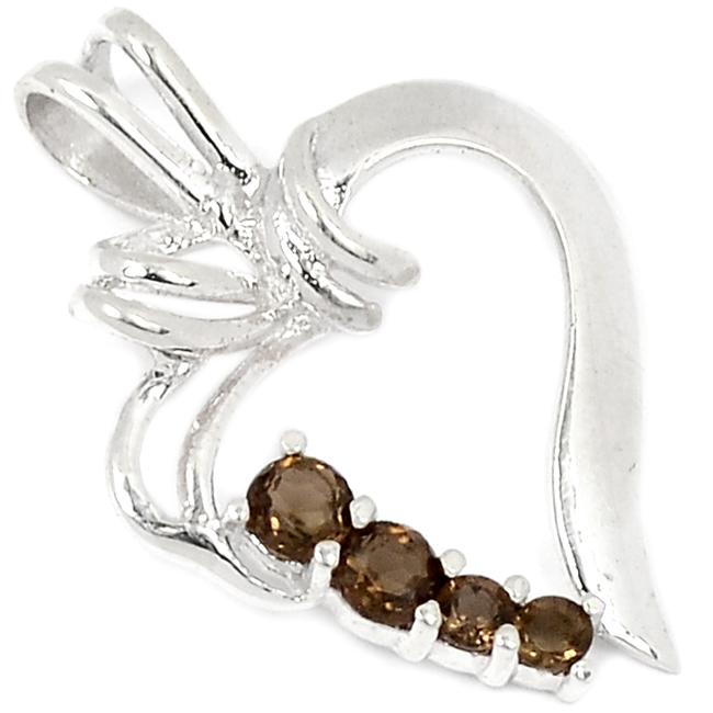 1.2" Smokey Quartz Pendants - P1371S