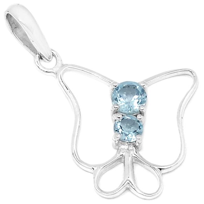 1.2" Blue Topaz Pendants - P1373BT