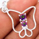 1.2" Mystic Topaz Pendants - P1373MT