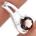 0.8" Smokey Quartz Pendantst - P1386S