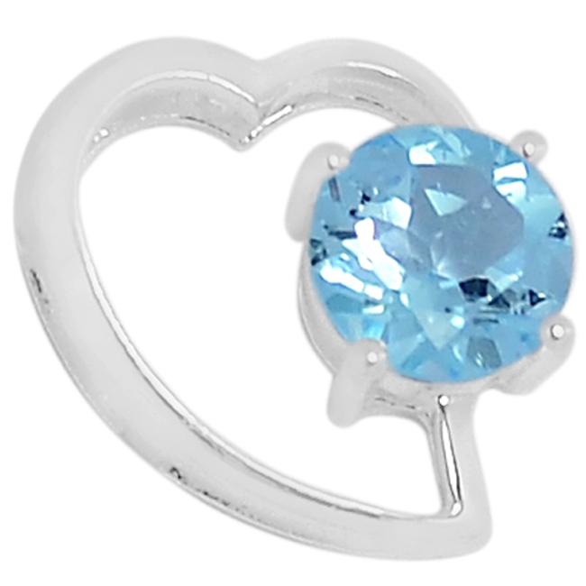 0.7" Blue Topaz Pendantst - P1389BT