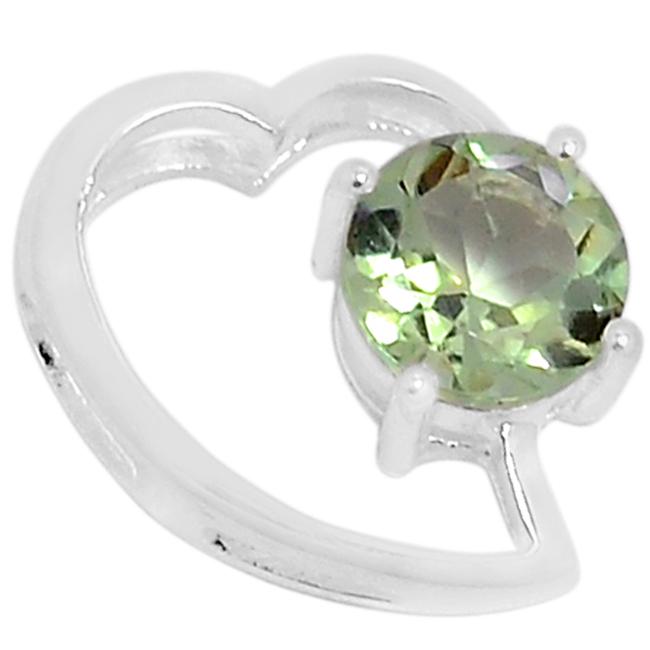 0.7" Green Amethyst Pendantst - P1389GA