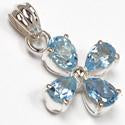 1" Blue Tapaz Pendantst - P1396BT
