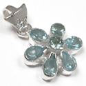1" Blue Topaz Pendantst - P1397BT