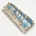 0.7" Blue Topaz Pendantst - P1404BT