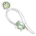 1.3" Green Amethyst Pendantst - P1411GA