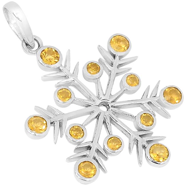 0.6" Citrine Pendantst - P1418C