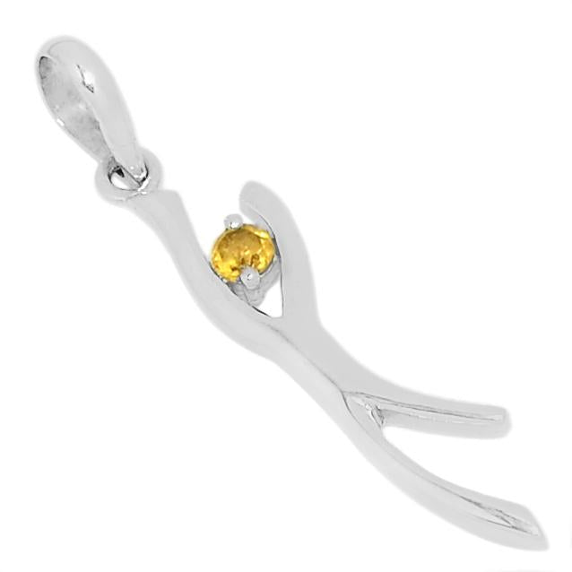 1.5" Citrine Pendants - P1420C
