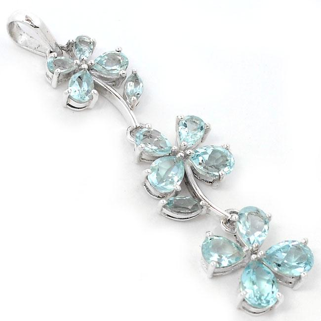 2.5" Blue Topaz Pendantst - P1427BT