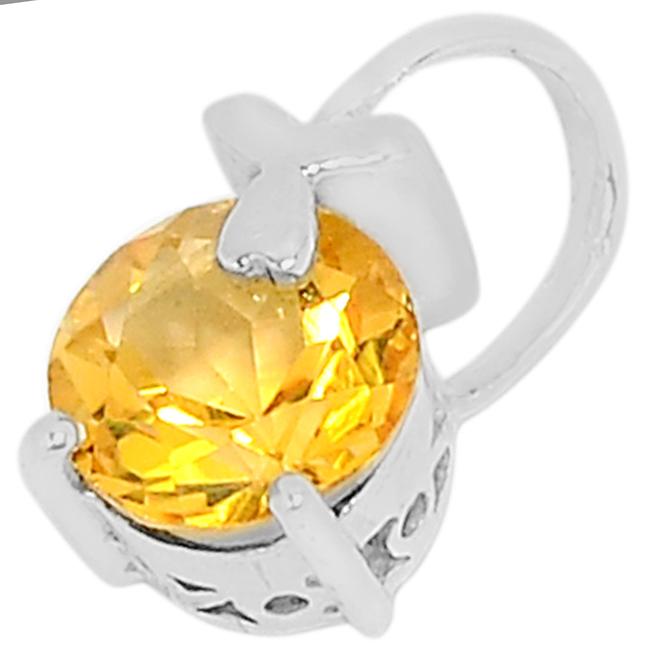 0.6" Citrine Pendantst - P1429C