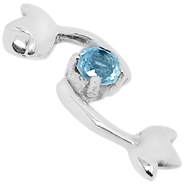 0.7" Blue Topaz Pendantst - P1432BT