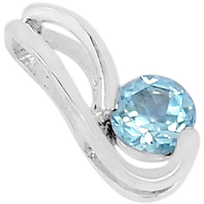 0.5" Blue Topaz Pendantst - P1437BT