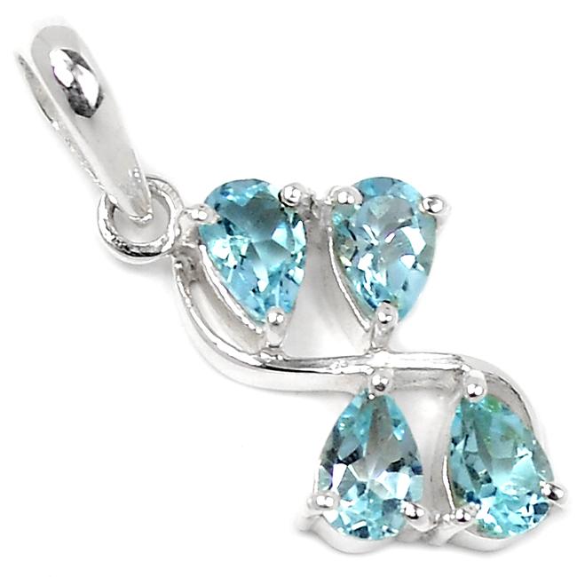 1" Blue Topaz Pendantst - P1440BT