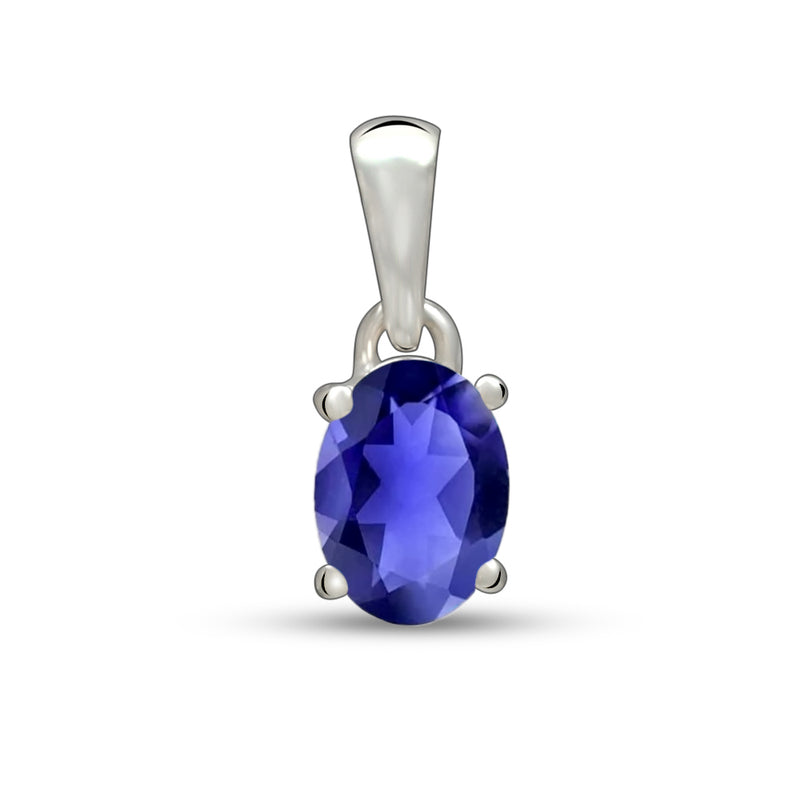 7*5 MM Oval - Iolite Pendants - PBC201-I Catalogue