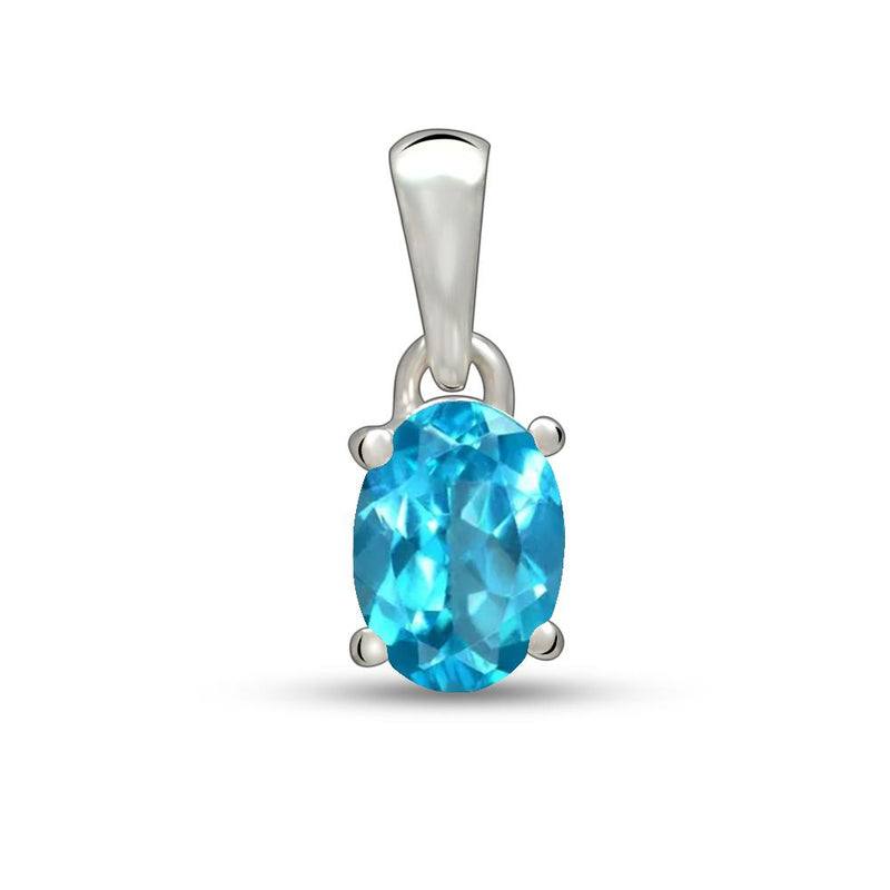 7*5 MM Oval - Neon Blue Apatite Faceted Pendants - PBC201-NBF Catalogue