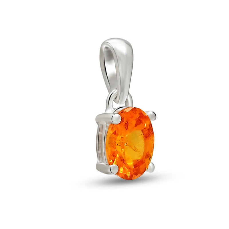 7*5 MM Oval - Mandarin Garnet Faceted Pendants - PBC201-OGF Catalogue