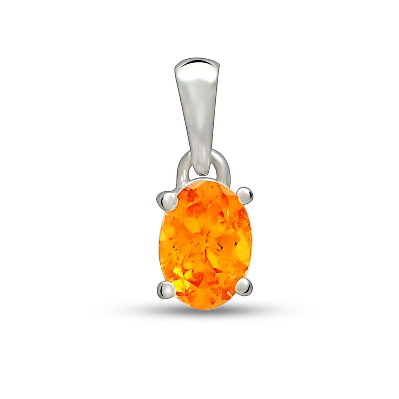 7*5 MM Oval - Mandarin Garnet Faceted Pendants - PBC201-OGF Catalogue
