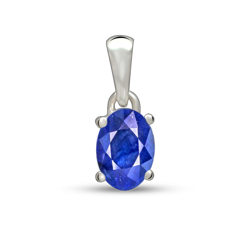 7*5 MM Oval - Natural Sapphire Pendants - PBC201-S Catalogue