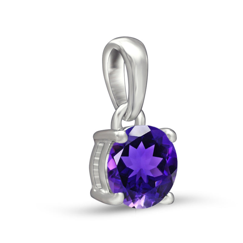 5*5 MM Round - Amethyst Faceted Pendants - PBC202-AMF Catalogue