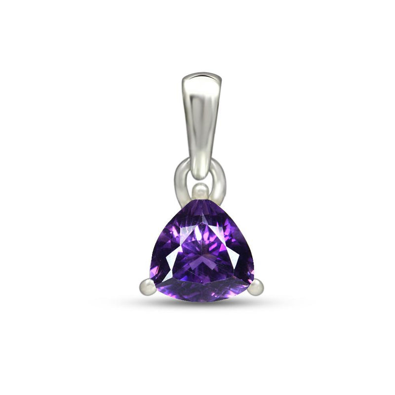 6*6 MM Trillion - Amethyst Faceted Pendants - PBC204-AMF Catalogue