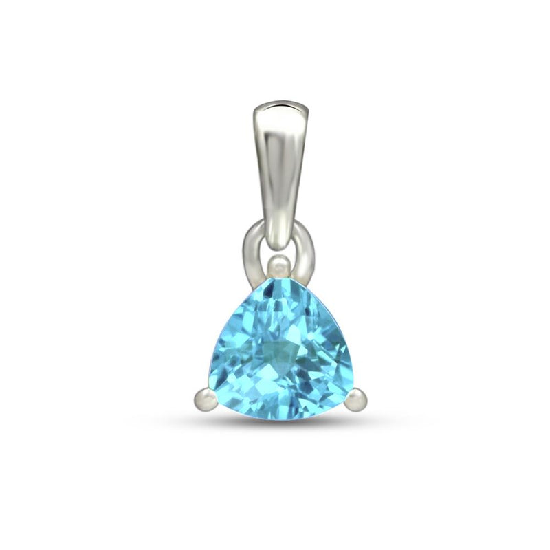 6*6 MM Trillion - Blue Topaz Pendants - PBC204-BT Catalogue