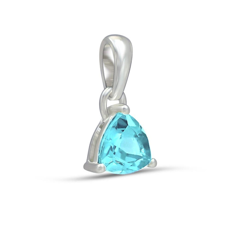 6*6 MM Trillion - Blue Topaz Pendants - PBC204-BT Catalogue