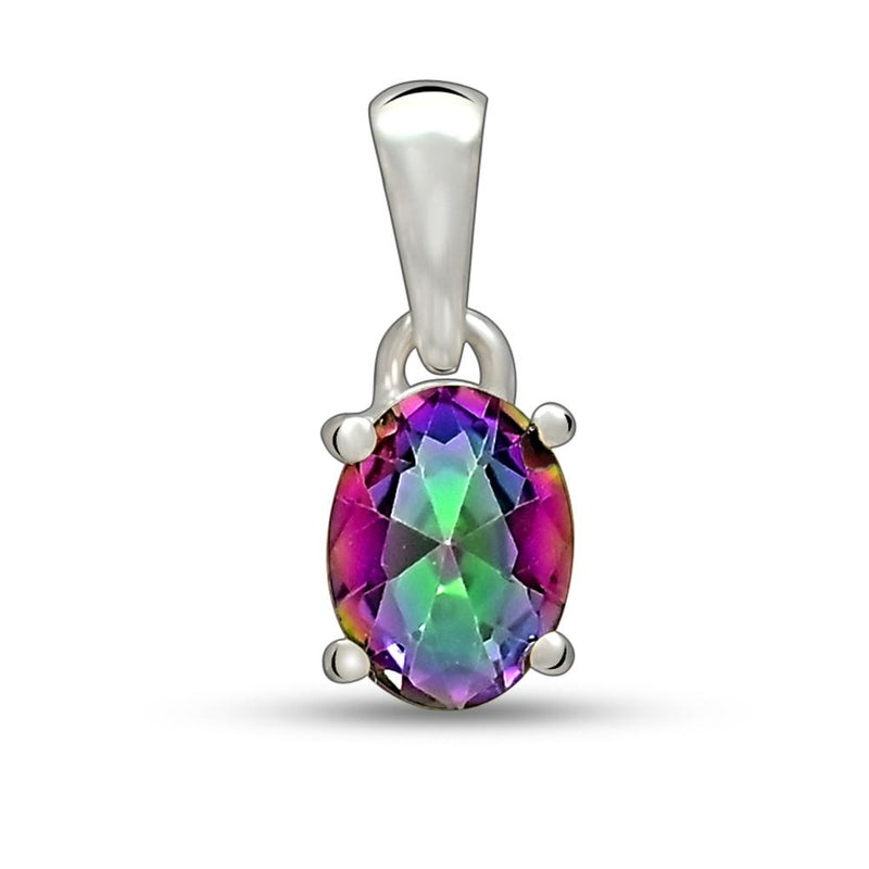 8*6 MM Oval - Mystic Topaz Pendant - PBC205-MT Catalogue