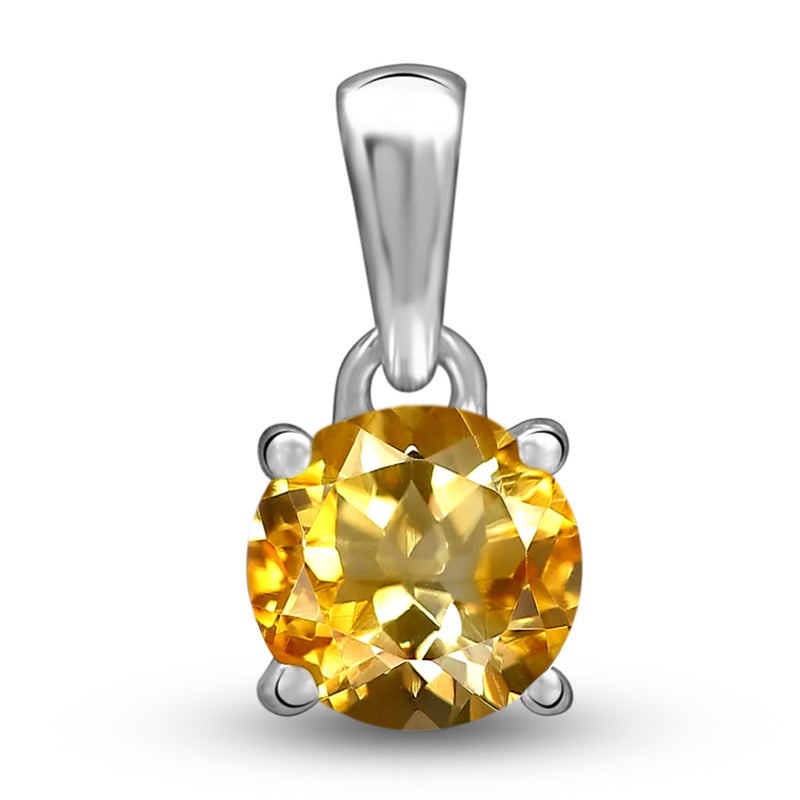 6*6 MM Round - Citrine Pendants - PBC206-C Catalogue